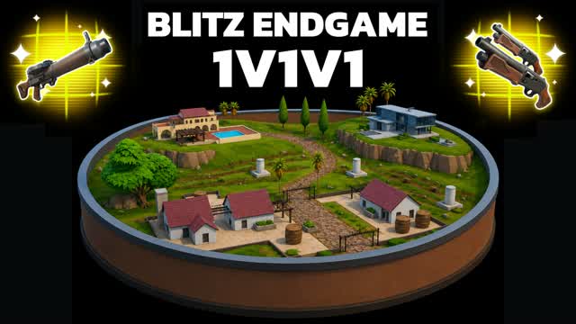 1v1v1 Blitz Realistic Free For All — Fortnite Creative map cover art