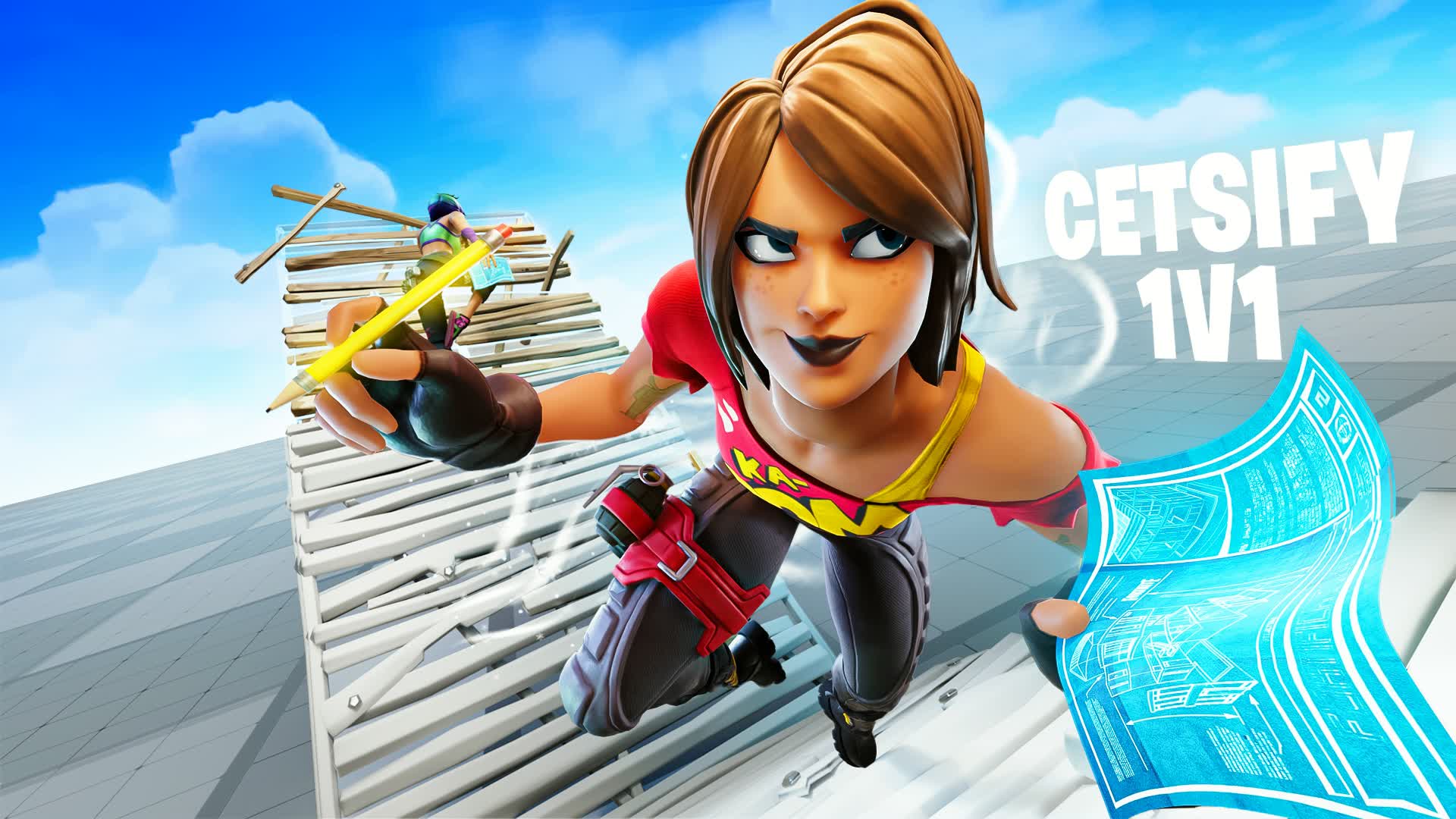 Cetsify 1v1 Build Fights (200 Pumps) — Fortnite Creative map