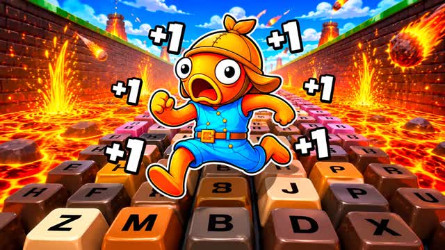 ESCAPE LAVA KEYBOARD +1 SPEED - SNOKZY — Fortnite Creative map cover art