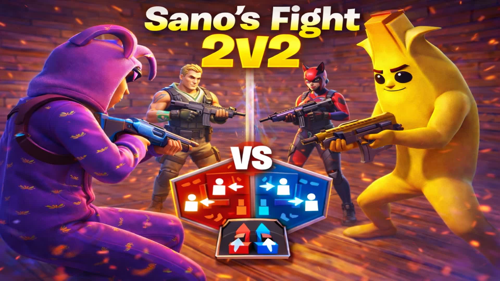 fight 2v2 — Fortnite Creative map