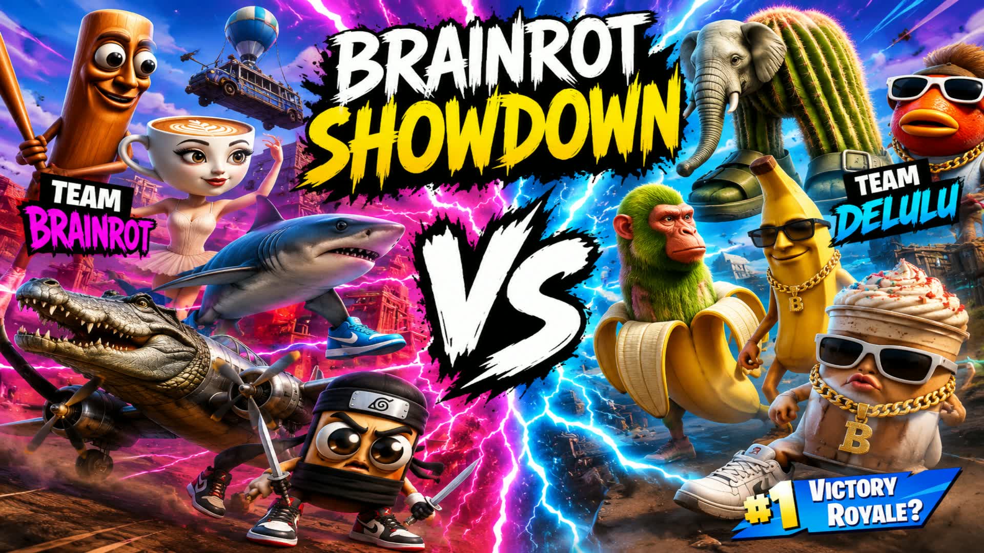 Brainrot Showdown — Fortnite Creative map