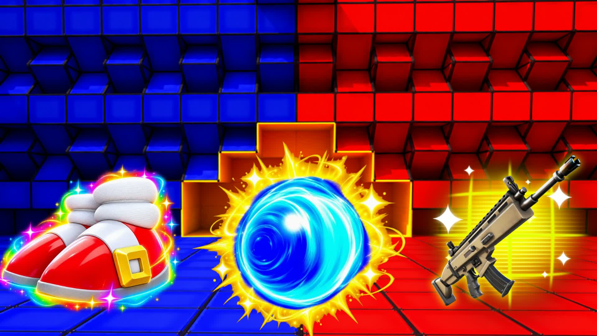 RED VS BLUE 🔴🔵NUKE ON WATER — Fortnite Creative map