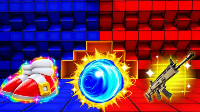 RED VS BLUE 🔴🔵NUKE ON WATER — Fortnite Creative map cover art