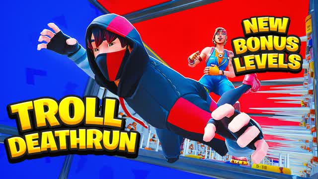 Troll 1v1 Deathrun 🤣 — Fortnite Creative map cover art