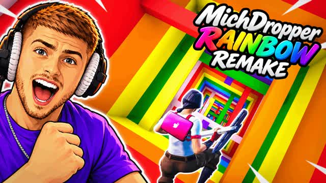 RAINBOW DROPPER REMAKE OG 2.0 MICH — Fortnite Creative map