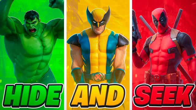 🦸 SUPERHERO HIDE AND SEEK — Fortnite Creative map