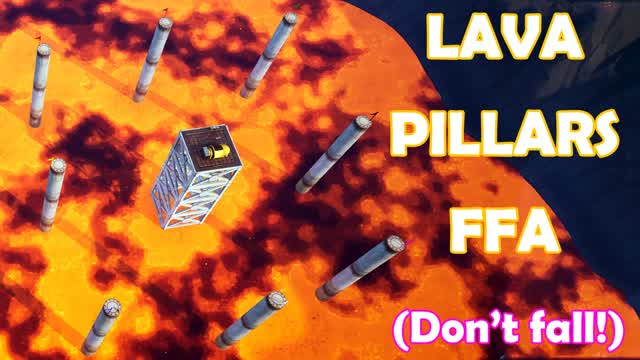 Lava Pillars FFA — Fortnite Creative map cover art