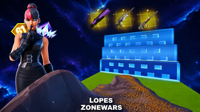 Lopes 32 Players Zone Wars — Fortnite Creative map cover art