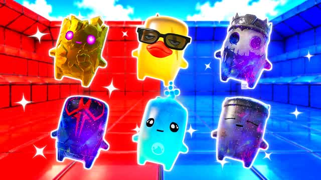 RED VS BLUE MIDNIGHT ISLE 🔴🔵 — Fortnite Creative map cover art