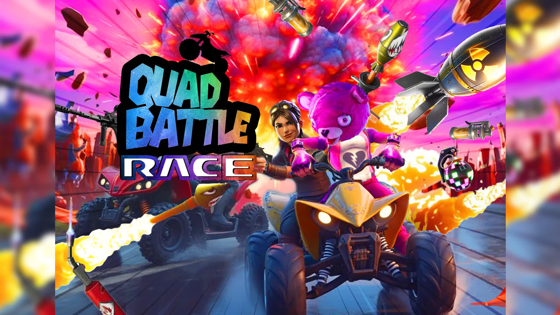 🏆 Quad Battle Race 🏆 — Fortnite Creative map