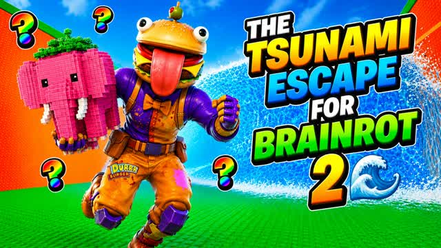 THE TSUNAMI ESCAPE FOR BRAINROT 2 🌊 — Fortnite Creative map