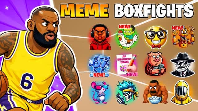 MEME BOX PVP - BOXFIGHTS BRAINROT A — Fortnite Creative map cover art