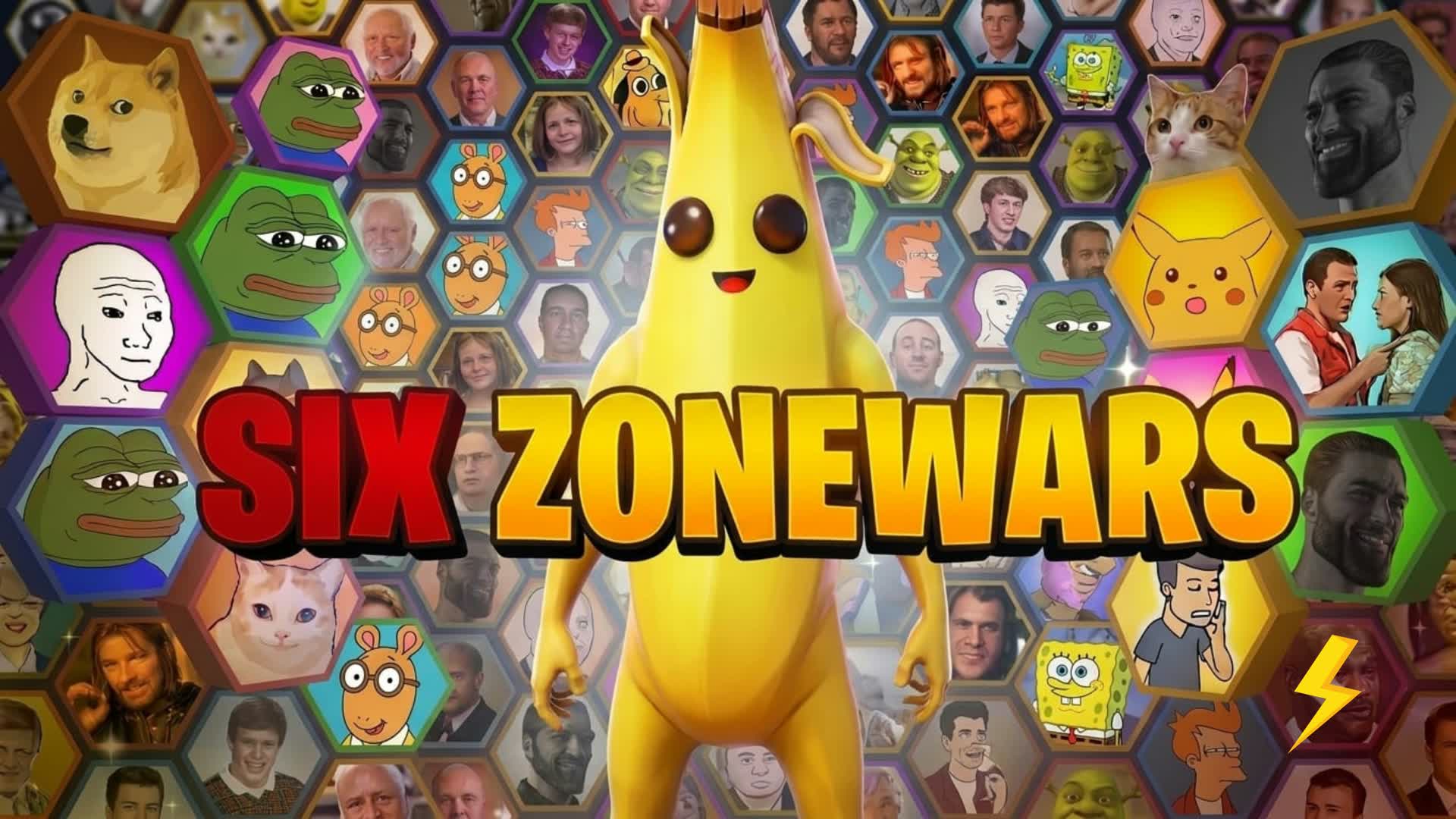 SIX ZONEWARS🏃‍♀️‍➡️ — Fortnite Creative map