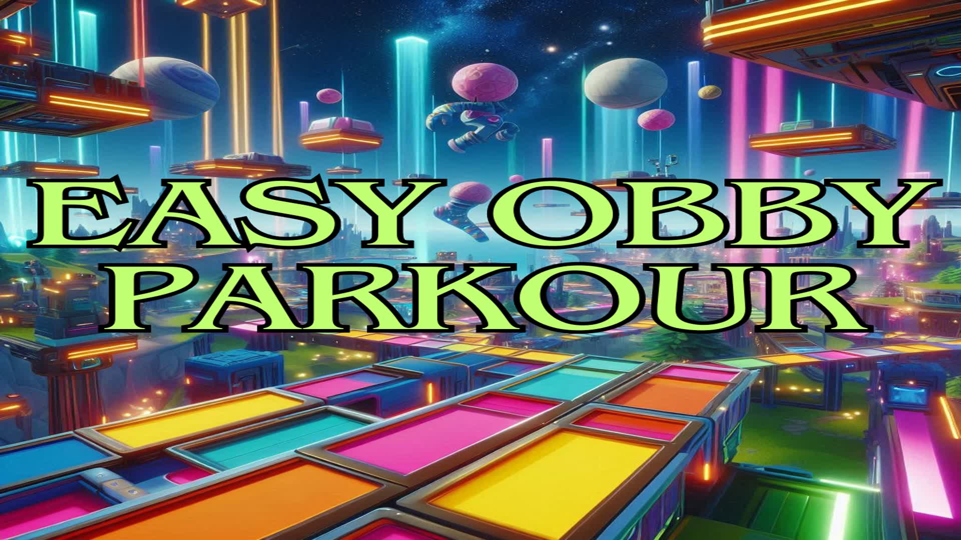 Easy OBBY Parkour — Fortnite Creative map