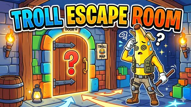 Troll Escape Room 2 — Fortnite Creative map cover art