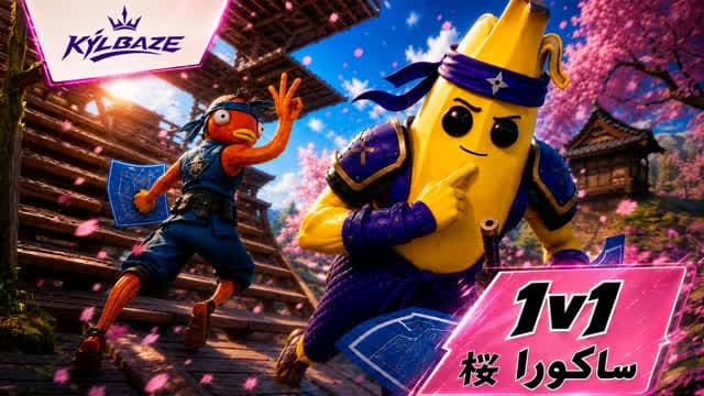 1V1 BUILD FIGHT SAKURA 🌸 [KYLBAZE] — Fortnite Creative map