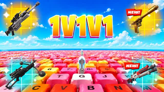 ASMR 1V1V1 ALL GUNS — Fortnite Creative map