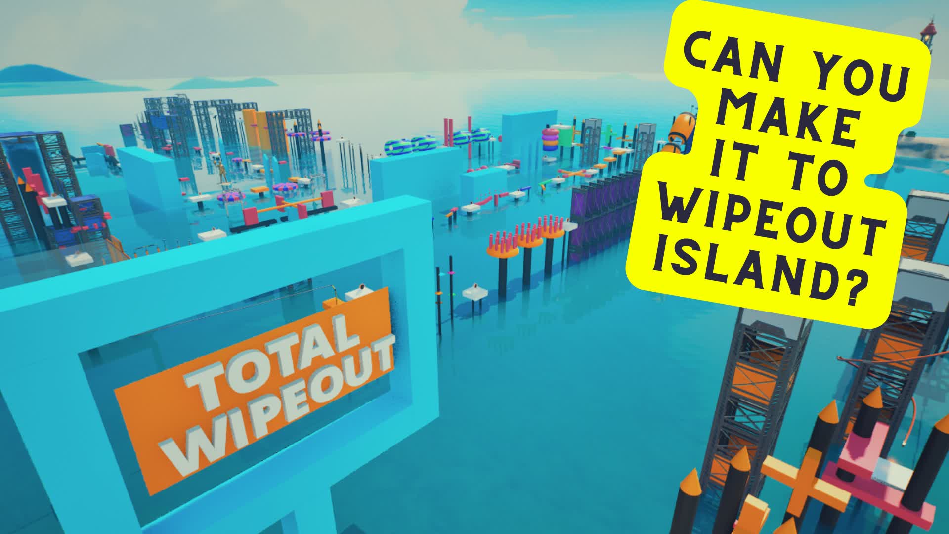 Total Wipeout OBBY 70+ Levels — Fortnite Creative map