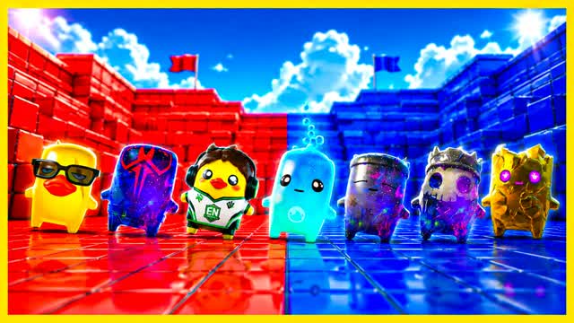 EXTRA RED VS BLUE🔴🔵ALIEN — Fortnite Creative map cover art