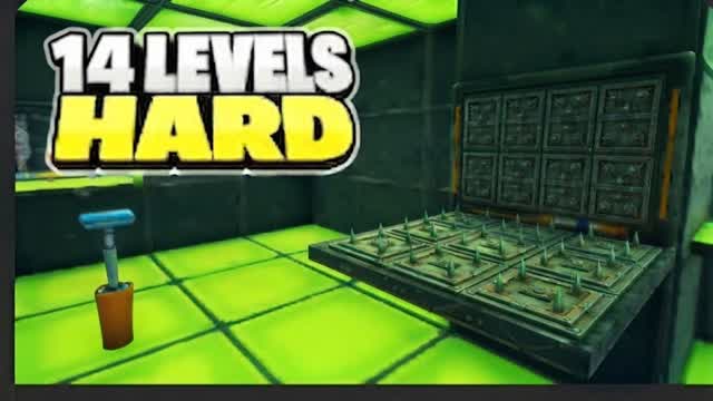 Parkour 14 levels but hard!! — Fortnite Creative map