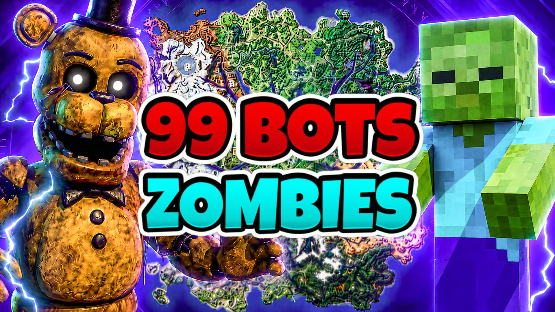 99 BOTS ZOMBIES SURVIVAL MUSIC ONE SHOT β Fortnite Creative map