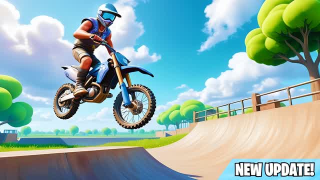 DIRT BIKE MOTO X 🏍️FREESTYLE SKATE PARK — Fortnite Creative map