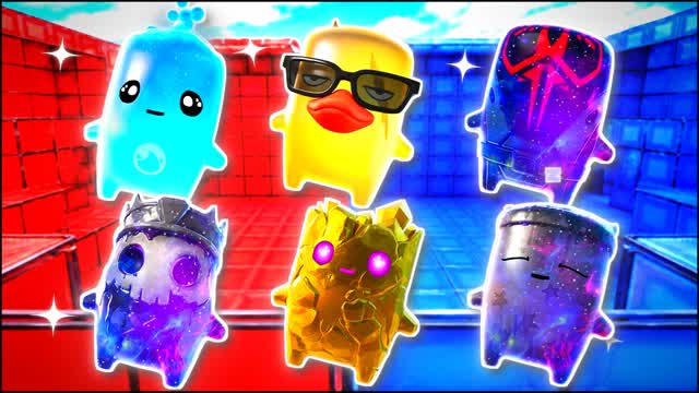 BLUE VS RED IRON BLAST 🔵🔴 — Fortnite Creative map