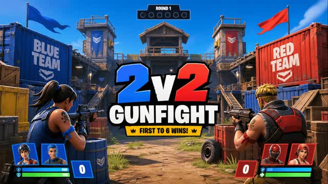 GunFight (2v2) — Fortnite Creative map cover art