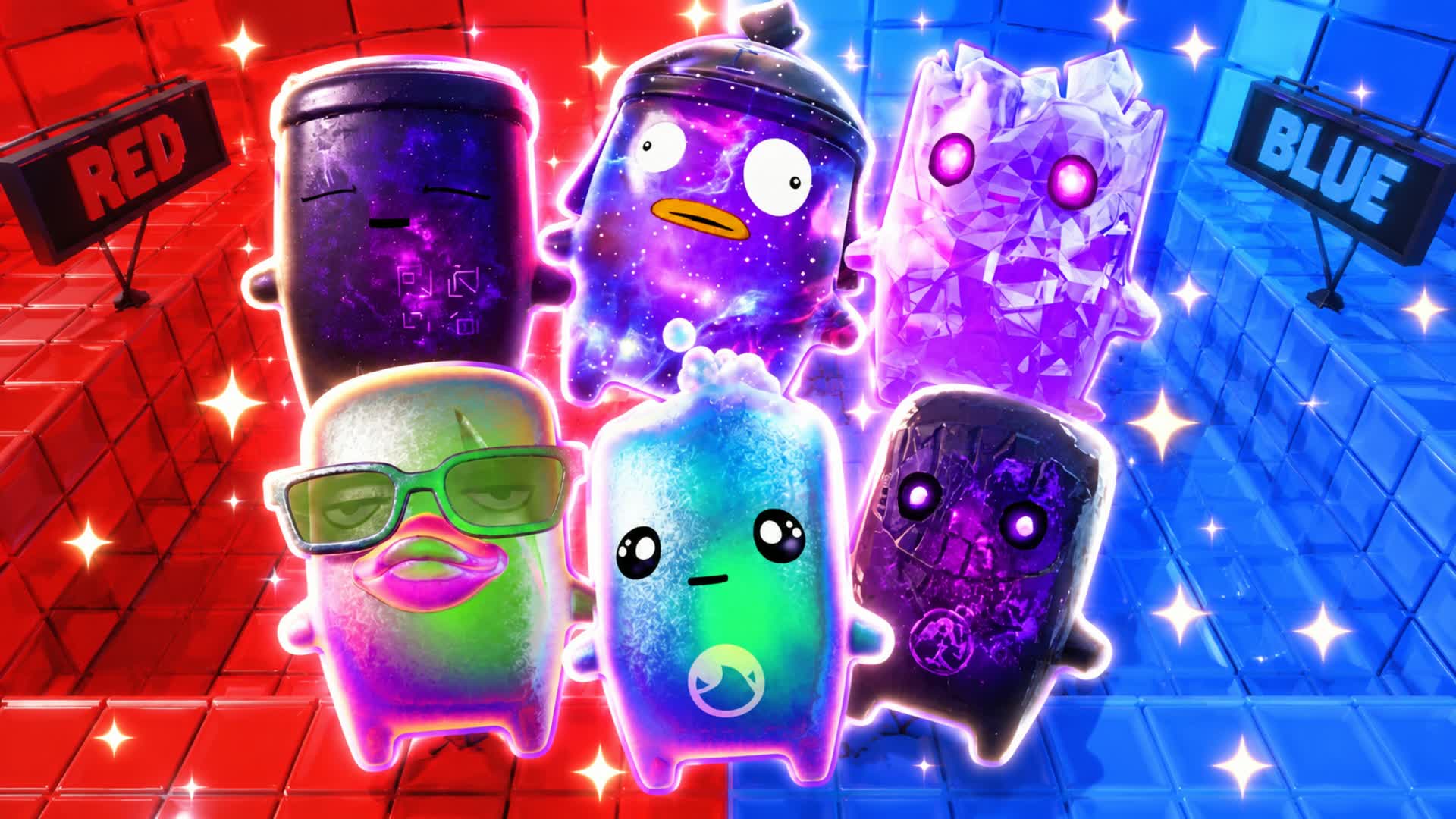 FEARLESS RED VS BLUE 🔴🔵 — Fortnite Creative map