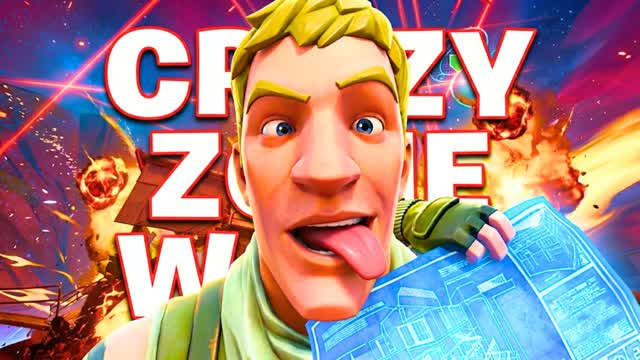 CRAZY ZONE WARS — Fortnite Creative map cover art