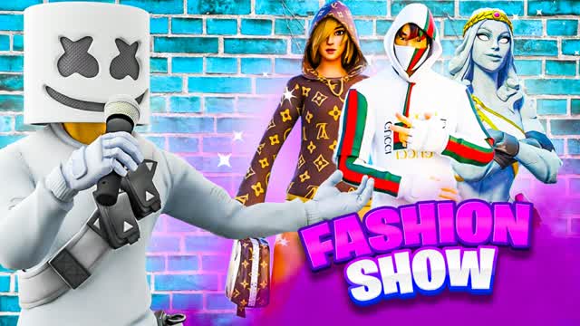 FLASHY FASHION SHOW — Fortnite Creative map cover art