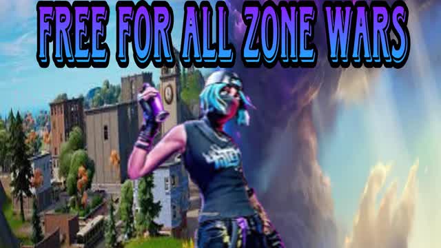 Free For All Zone Wars — Fortnite Creative map cover art
