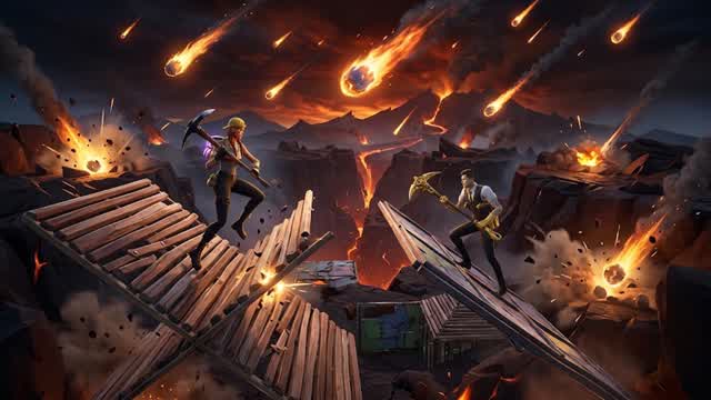 1V1 METEORITOS — Fortnite Creative map cover art