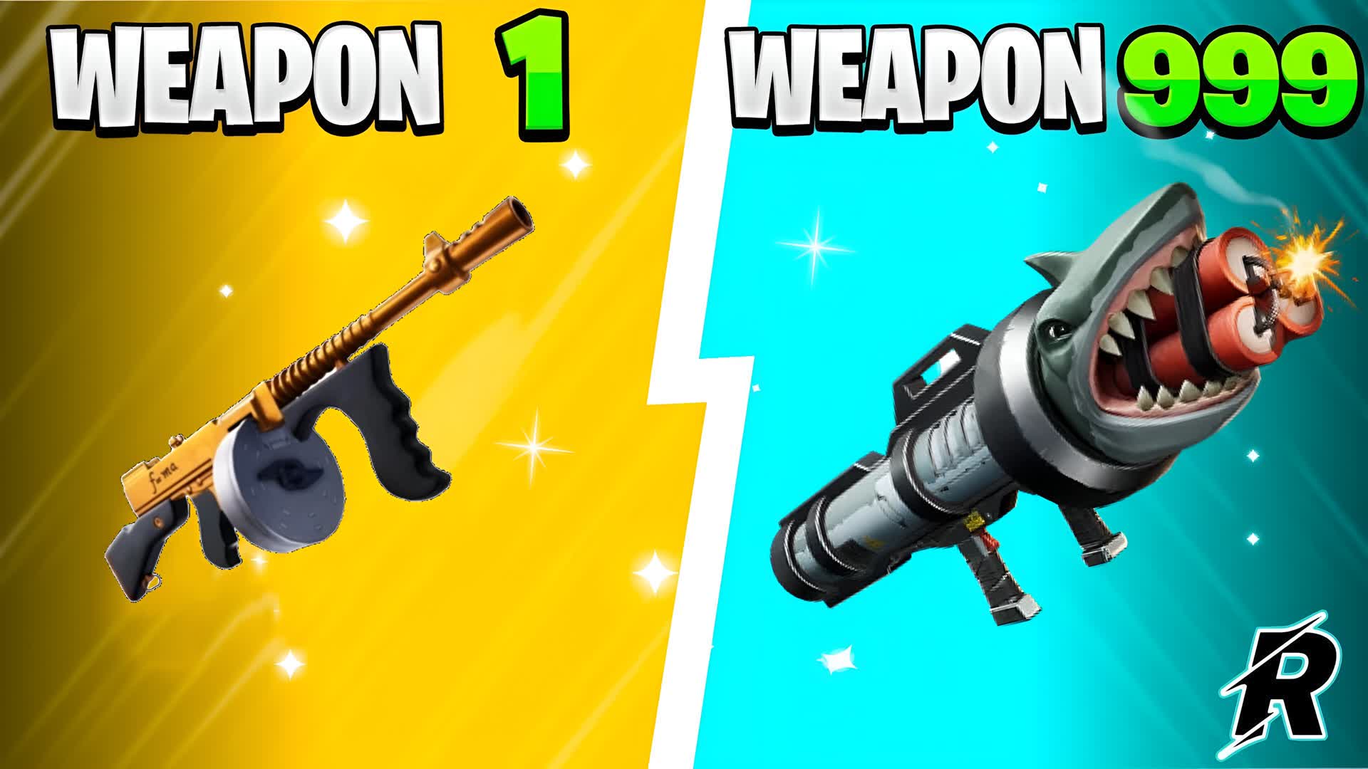 ALL WEAPONS GUN GAME — Fortnite Creative map