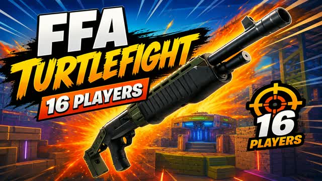 TURTLEFIGHT FFA 16 PLAYERS — Fortnite Creative map cover art