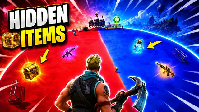 RED VS BLUE NEW — Fortnite Creative map cover art