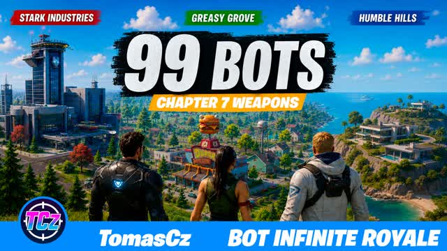 TomasCz 99 BOTS INFINITE ROYALE — Fortnite Creative map