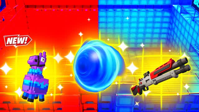 RED VS BLUE BRIGHT SPOT 🔴🔵 — Fortnite Creative map cover art