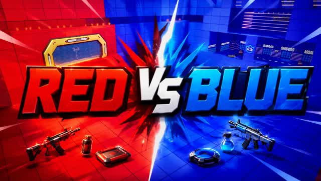 FOR TEAMS -🔴RED X BLUE🔵 — Fortnite Creative map