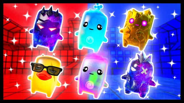 NO WASTED MOVES RED VS BLUE 🔴🔵 — Fortnite Creative map