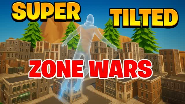 Super Tilted Zone Wars — Fortnite Creative map cover art