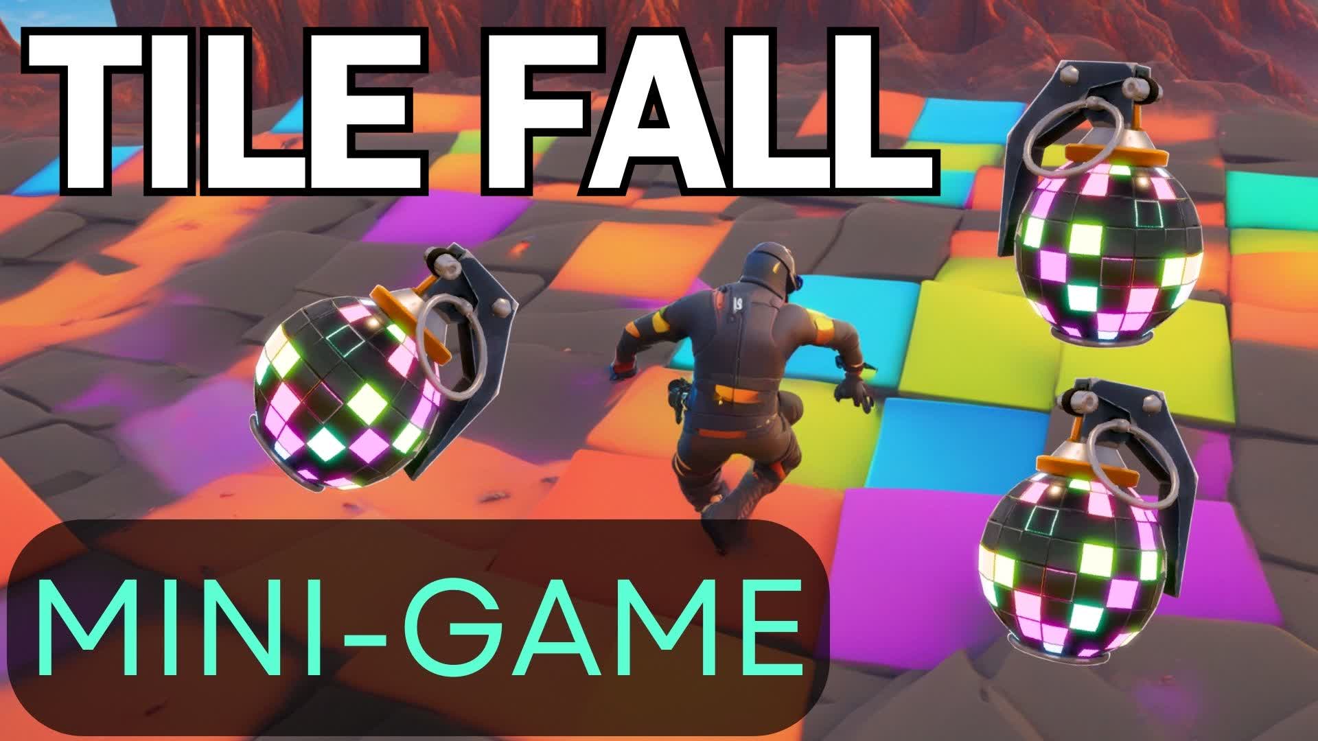 Tile Fall Mini Game — Fortnite Creative map