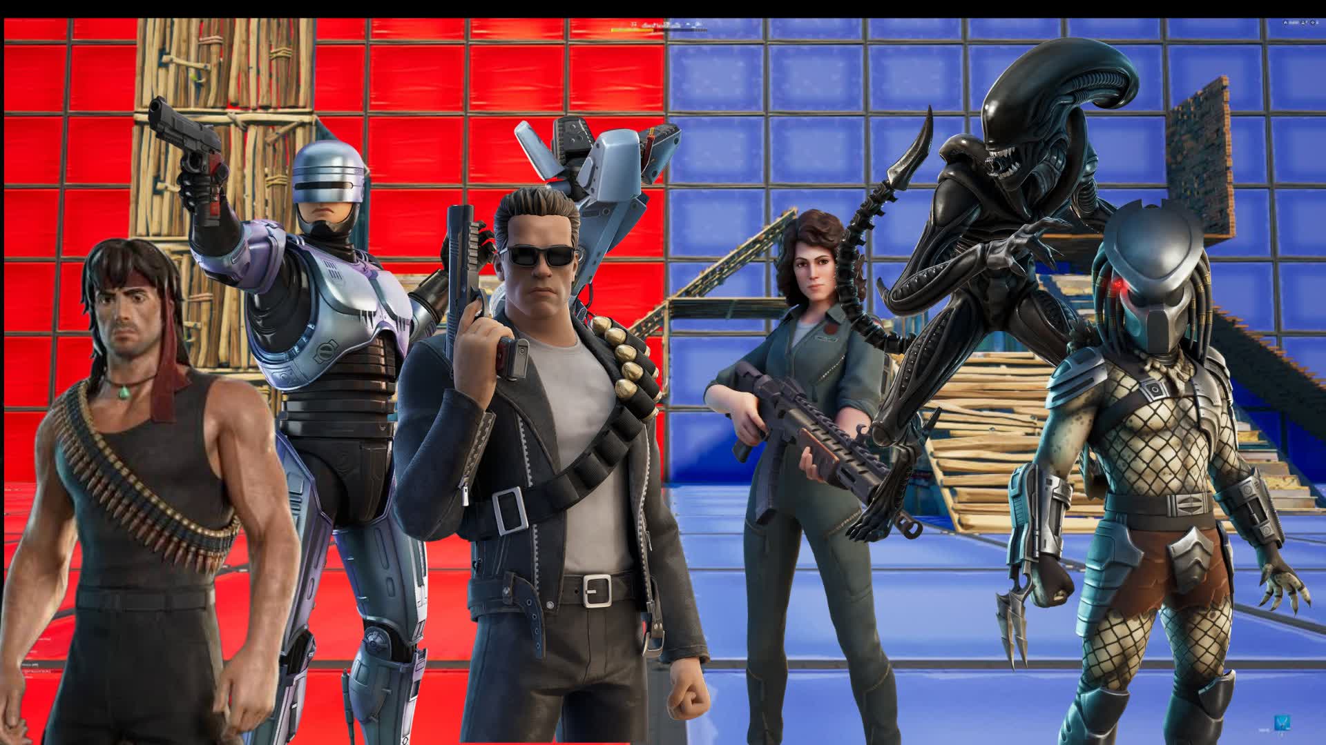 RED VS BLUE 1980's — Fortnite Creative map