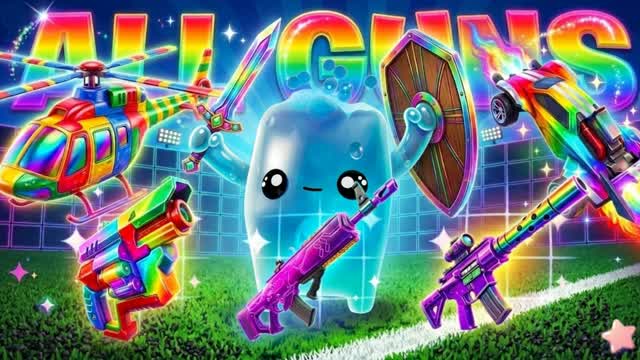ALLS GUNS FOOTBALL ⚽ — Fortnite Creative map cover art