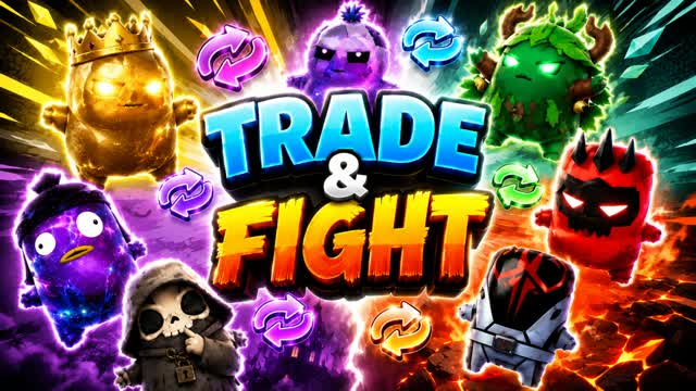 TRADE & FIGHT WITH SPRITES — Fortnite Creative map cover art
