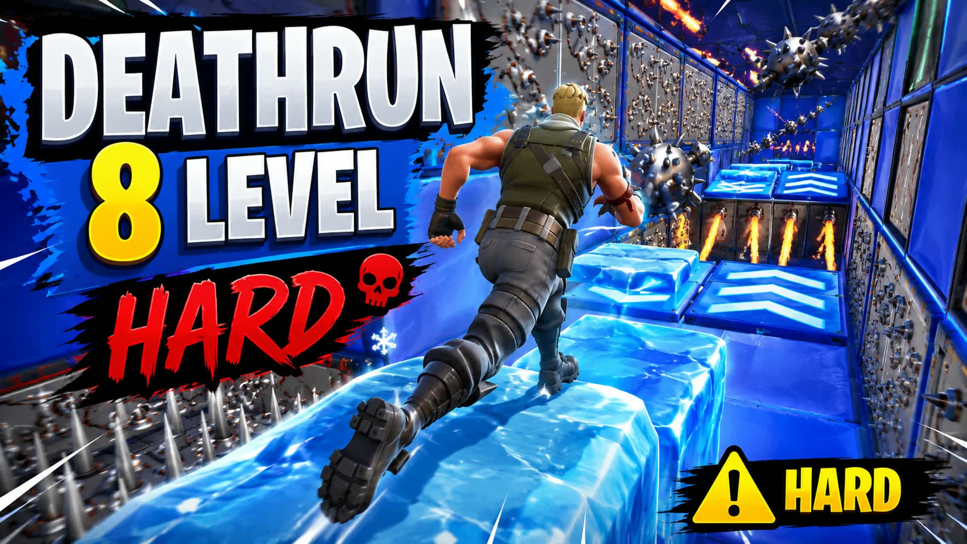 Deathrun hard 8 level!!! — Fortnite Creative map