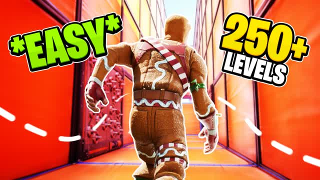 CRAZY PARKOUR 250+ — Fortnite Creative map cover art