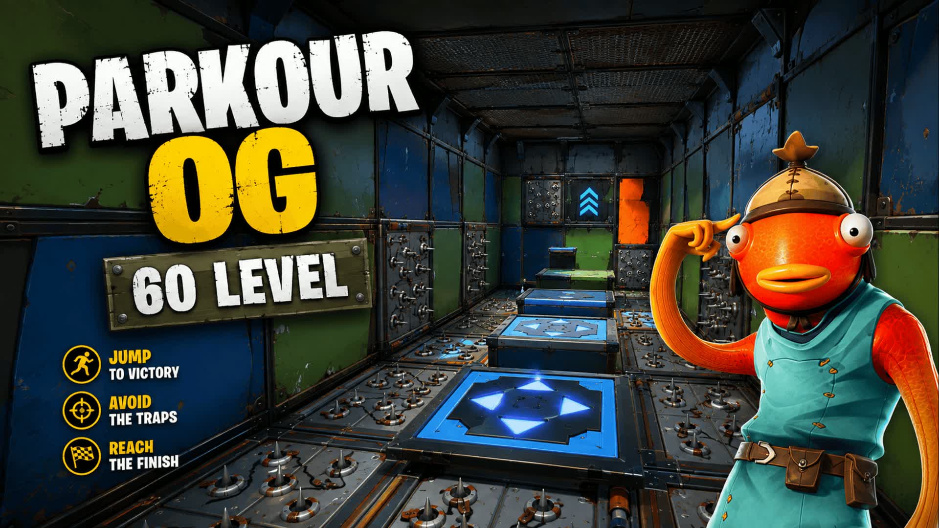 parkour og 60 level — Fortnite Creative map