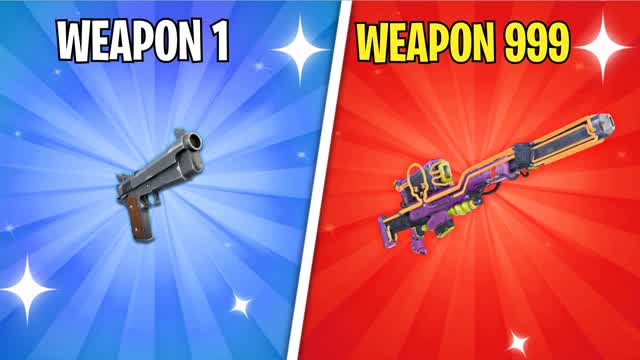 GUN GAME TILTED TOWERS — Fortnite Creative map cover art