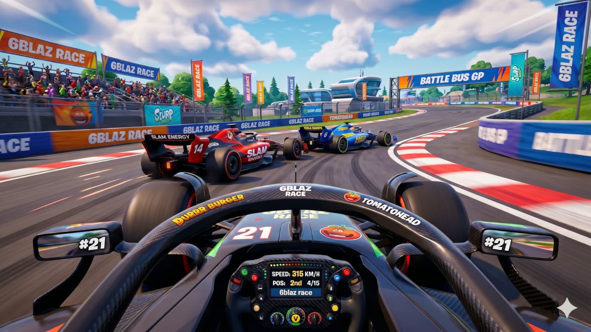 Open World Driving Race — Fortnite Creative map